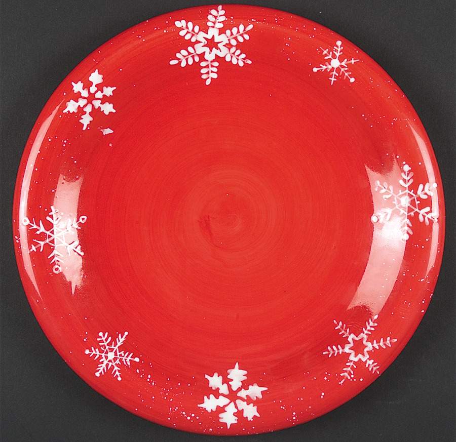 Snowflake (White Snowflakes) Dinner Plate by JCPenney-1