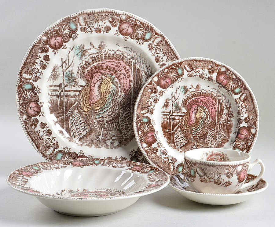 His Majesty (England 1883 Backstamp) 5 Piece Place Setting by Johnson Brothers-1