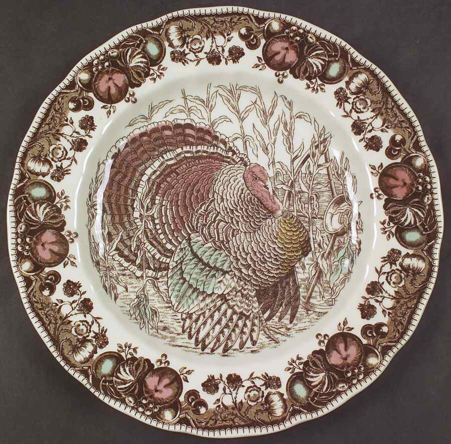 His Majesty (England 1883 Backstamp) Accent Dinner Plate by Johnson Brothers-1