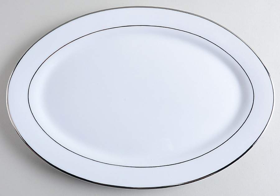 Emily Platinum 14" Oval Serving Platter by JCPenney-1