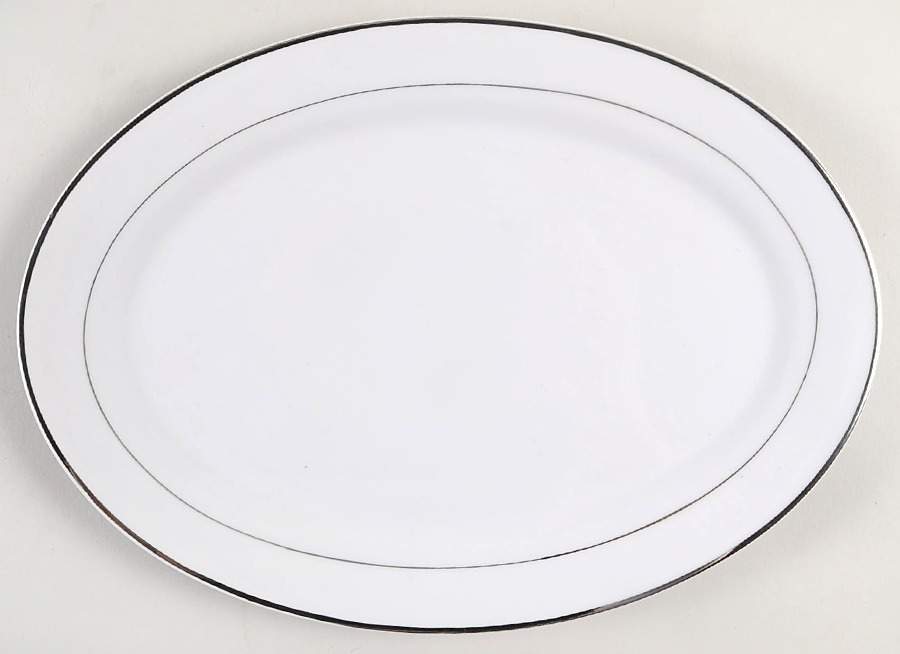 Emily Platinum 12" Oval Serving Platter by JCPenney-1