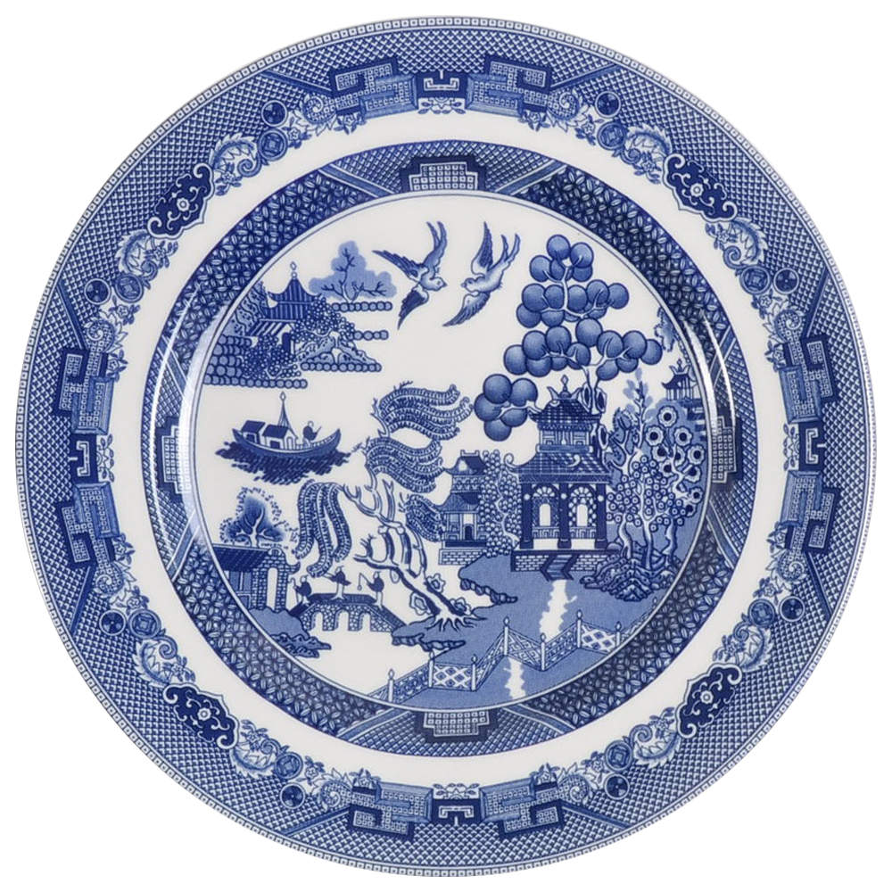 Willow Blue ("England 1883" Backstamp, China) Salad Plate - Set of 4 by Johnson Brothers-1