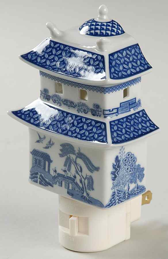 Willow Blue ("England 1883" Backstamp, China) Night Light by Johnson Brothers-1