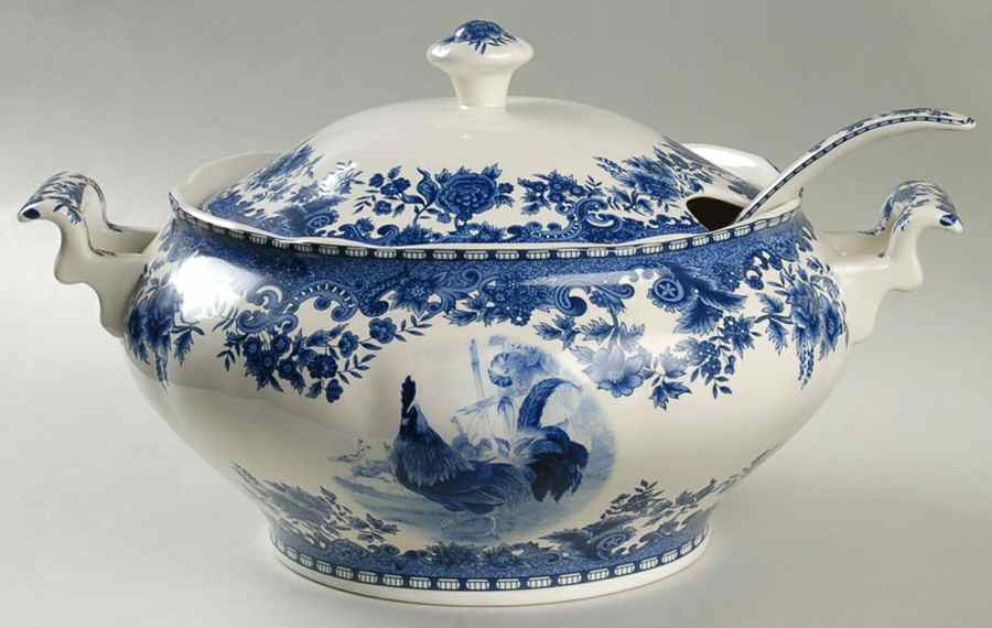 William James Farmyard Tureen & Lid w/Ladle by Jay Import-1