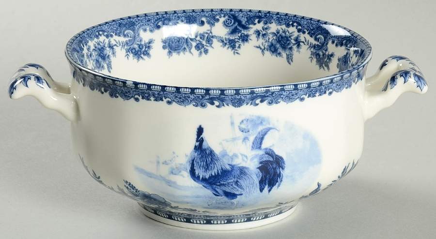 William James Farmyard Flat Cream Soup Bowl by Jay Import-1