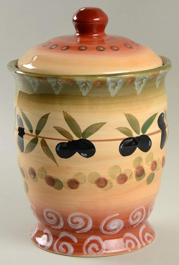 Tuscan Dreams (With Olives) Medium Canister & Lid by JCPenney-1