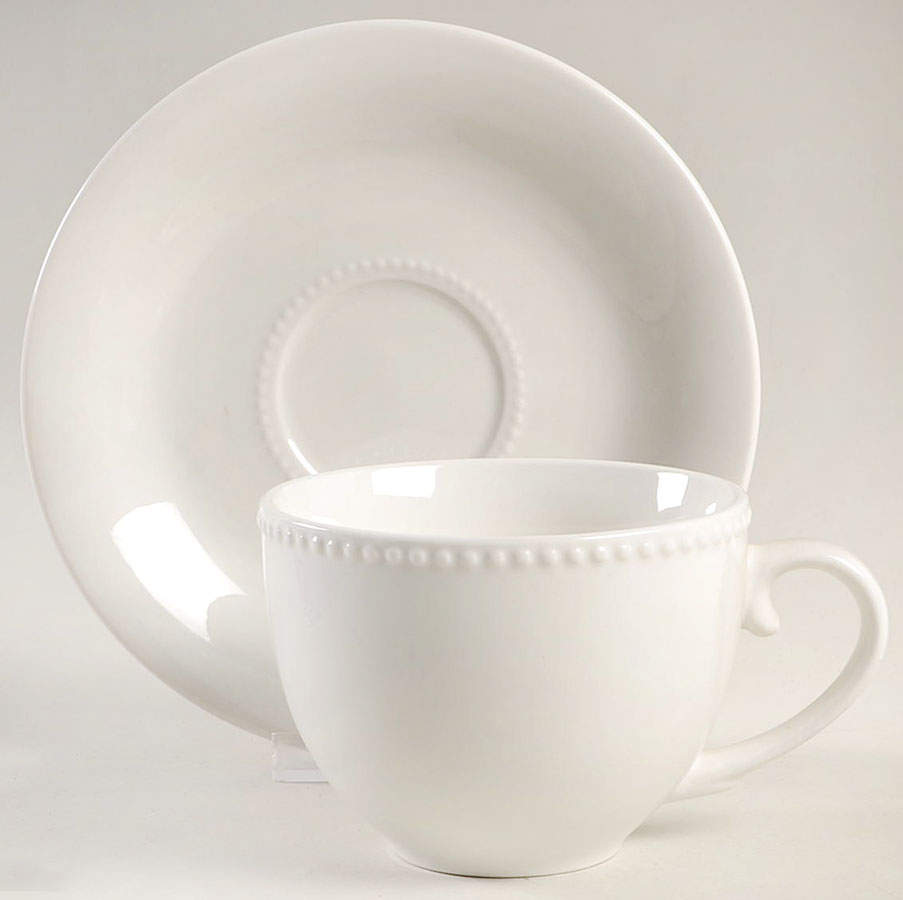 Impression Flat Cup & Saucer Set by JCPenney-1