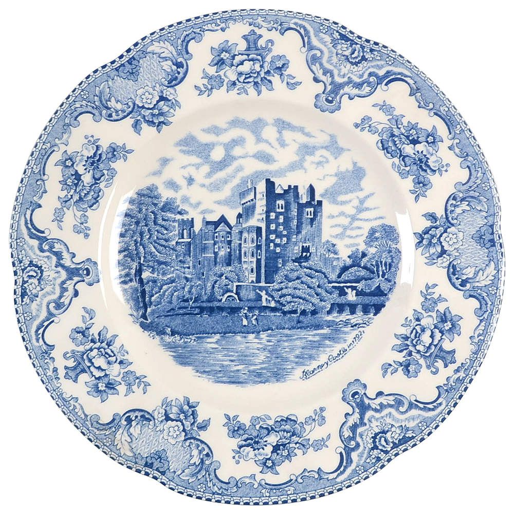 Old Britain Castles Blue (England 1883 Stamp) Dinner Plate by Johnson Brothers-1