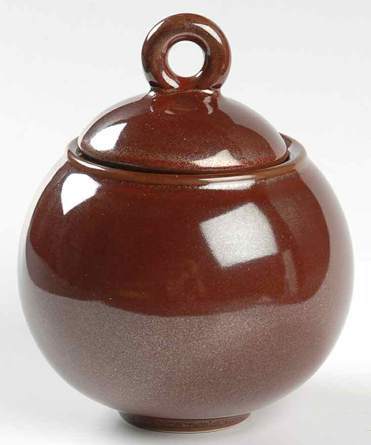 Tourron Rouge de Fer Sugar Bowl & Lid by Jars-France-1