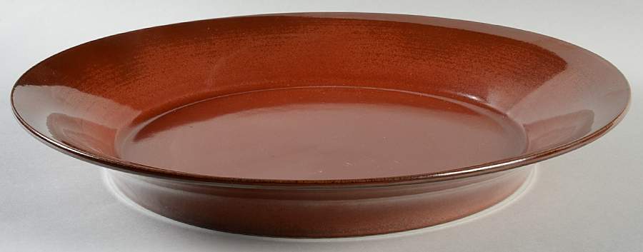 Tourron Rouge de Fer 15" Deep Round Platter by Jars-France-1