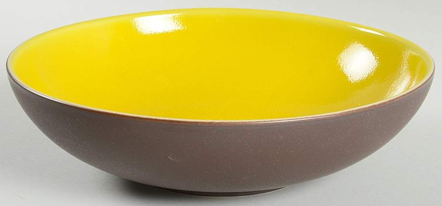 Tourron Citron (Lemon Yellow) 9" Individual Pasta Bowl by Jars-France-1