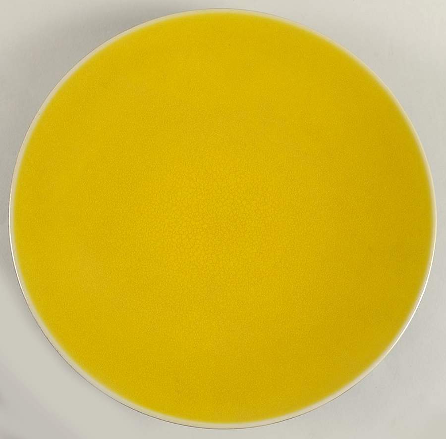 Tourron Citron (Lemon Yellow) 12" Chop Plate (Round Platter) by Jars-France-1