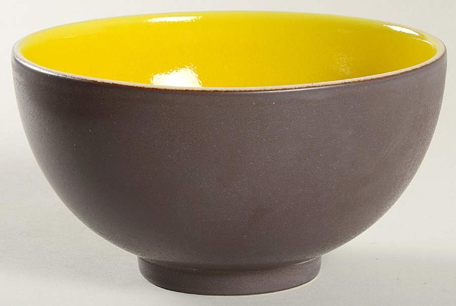 Tourron Citron (Lemon Yellow) Coupe Cereal Bowl by Jars-France-1