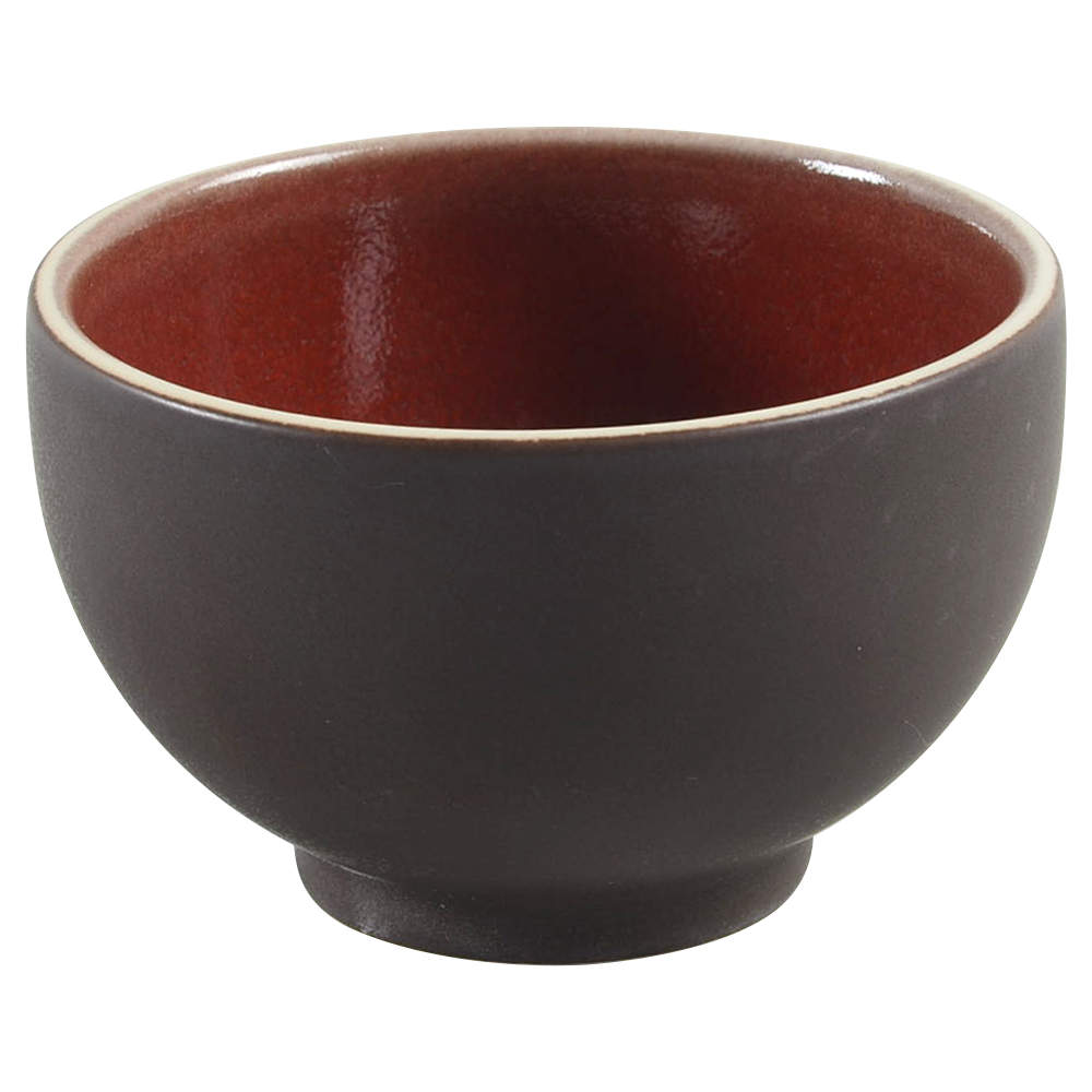 Tourron Cerise (Cherry, Dark Red) Tea Bowl by Jars-France-1