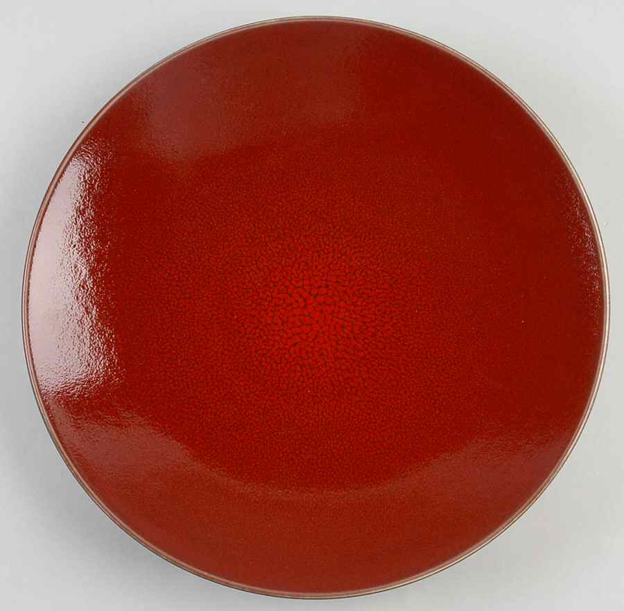 Tourron Cerise (Cherry, Dark Red) 13" Chop Plate (Round Platter) by Jars-France-1