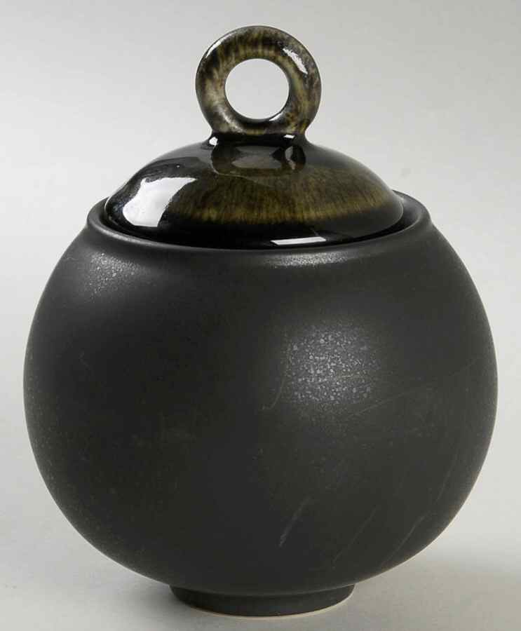 Samoa Vert (Green) Sugar Bowl & Lid by Jars-France-1
