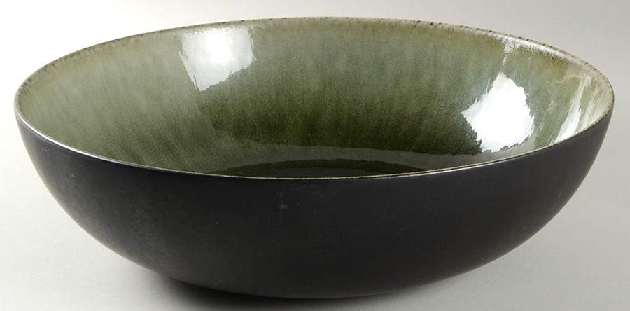 Samoa Vert (Green) 13" Round Serving Bowl by Jars-France-1
