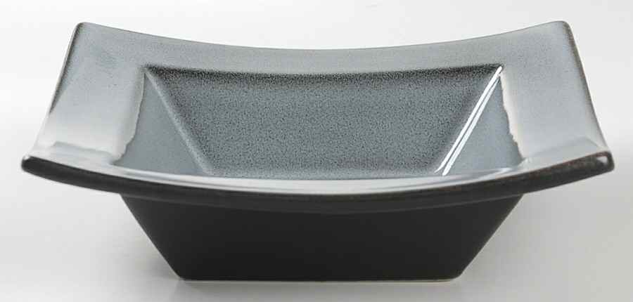Toba Ecorce Gray Square Soup Bowl by Jars-France-1