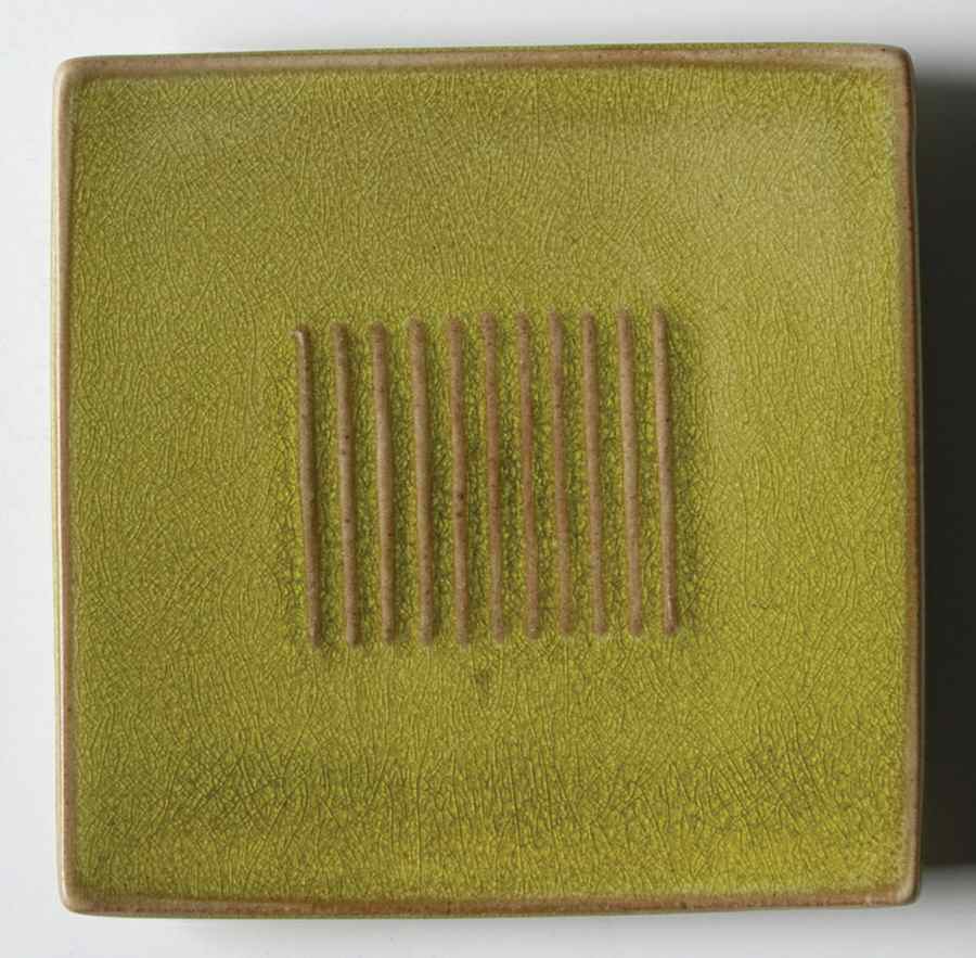 Toba Tilleul Avocado Green Bread & Butter Plate by Jars-France-1