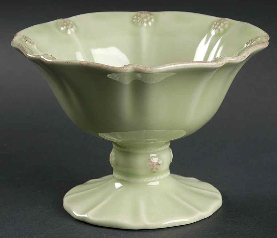 Berry and Thread Pistachio Green Small Compote by Juliska Ceramics-1