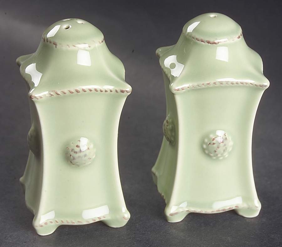 Berry and Thread Pistachio Green Salt & Pepper Set by Juliska Ceramics-1