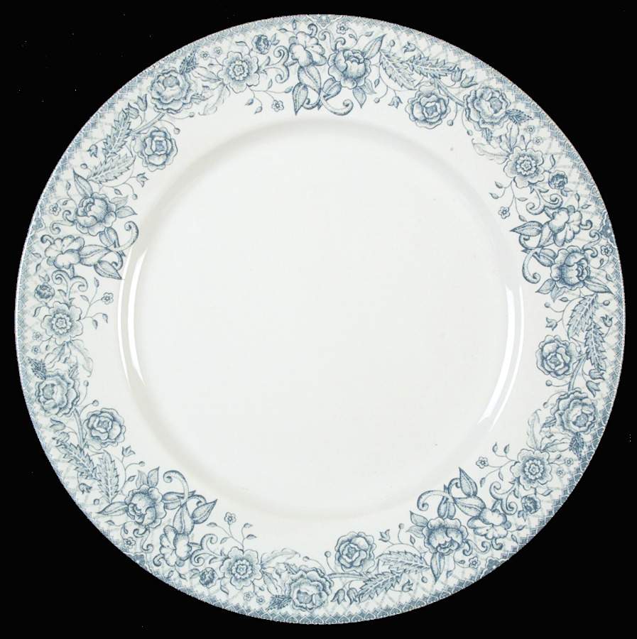 Petite Rose Blue Dinner Plate by JCPenney-1