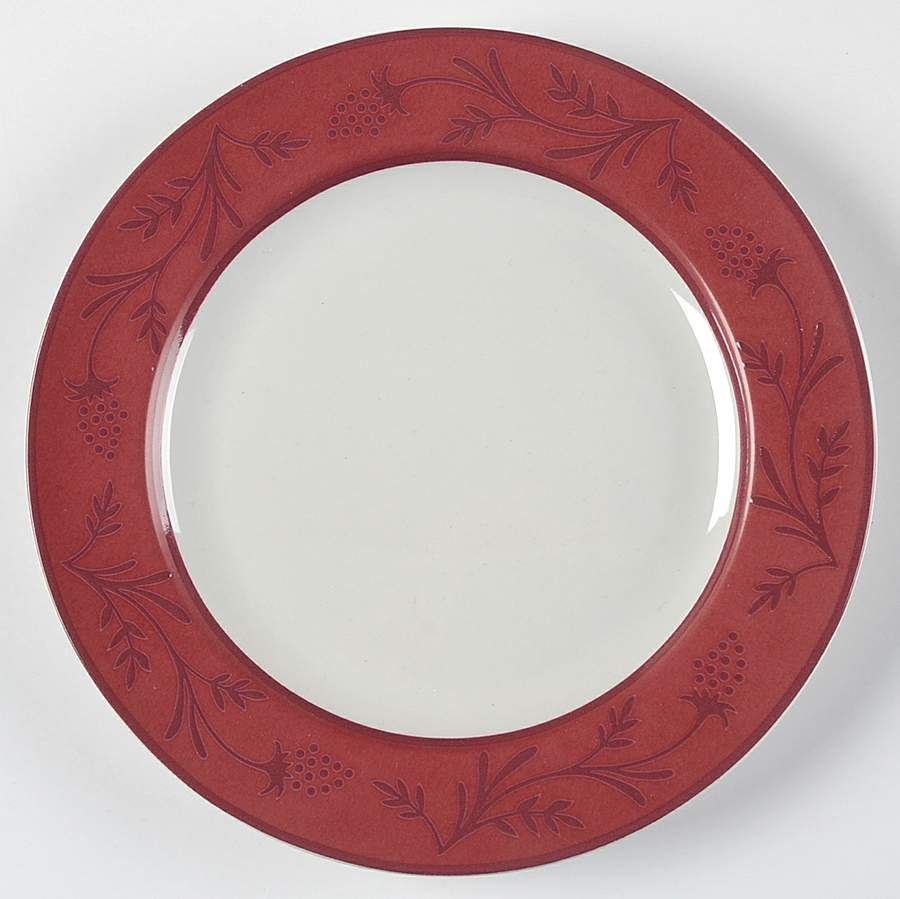 Sweetberry Lane Burgundy Salad Plate by JCPenney-1