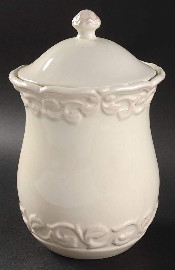 Felice Ivory Small Canister & Lid by JCPenney-1