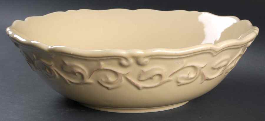 Felice Yellow 10" Round Vegetable Bowl by JCPenney-1