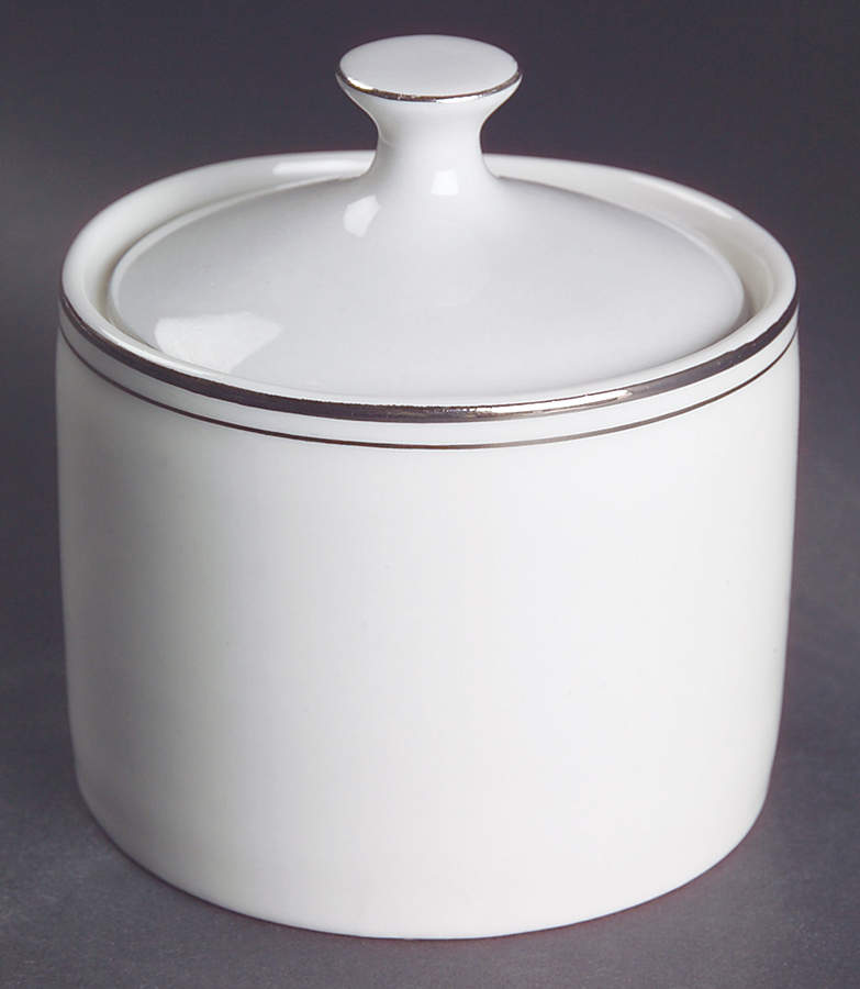 Elegance Platinum Tone Sugar Bowl & Lid by JCPenney-1