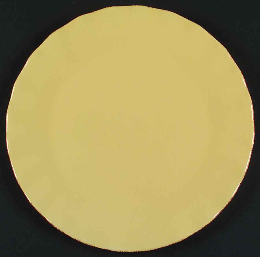Scallop Mustard (Yellow) Dinner Plate by JCPenney-1