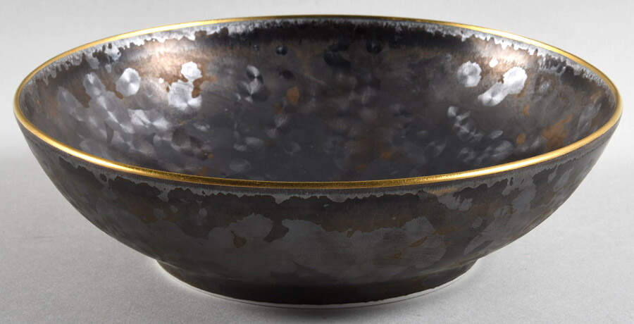Aguirre Finition (Gold Trim) Coupe Soup Bowl by Jaune de Chrome-1