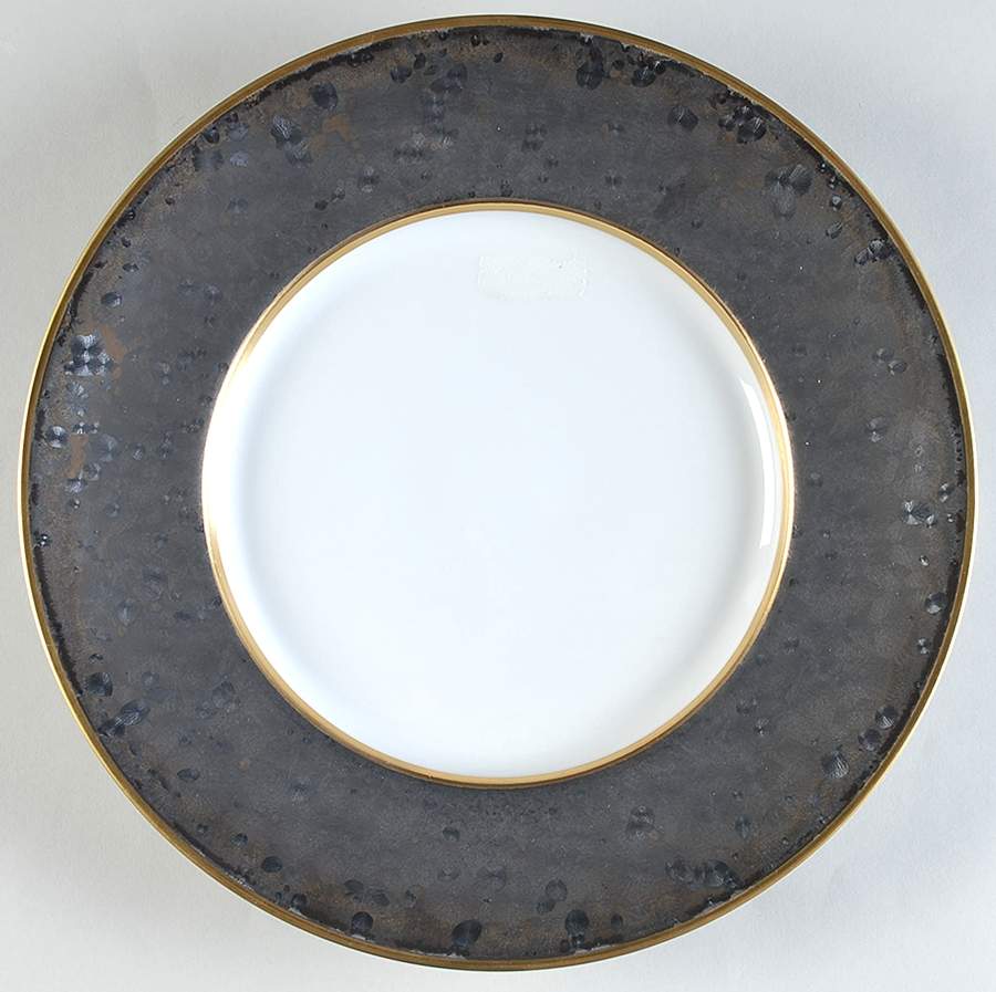 Aguirre Finition (Gold Trim) Large Dinner Plate by Jaune de Chrome-1
