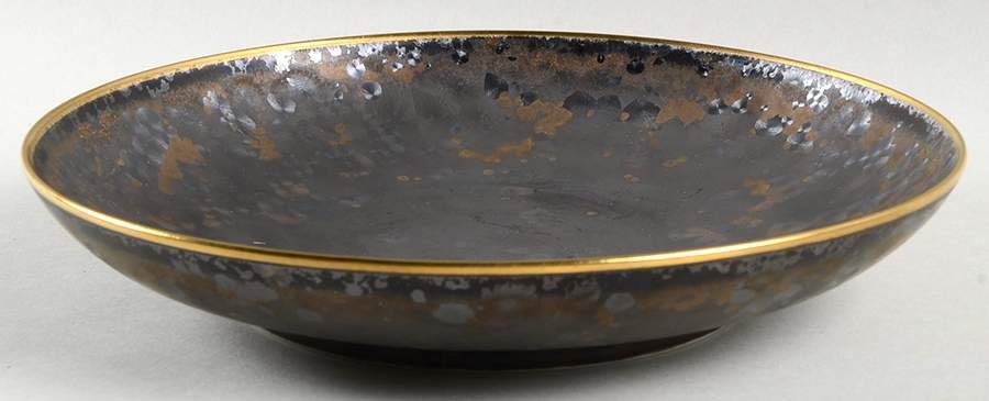 Aguirre Finition (Gold Trim) 9" Individual Pasta Bowl by Jaune de Chrome-1