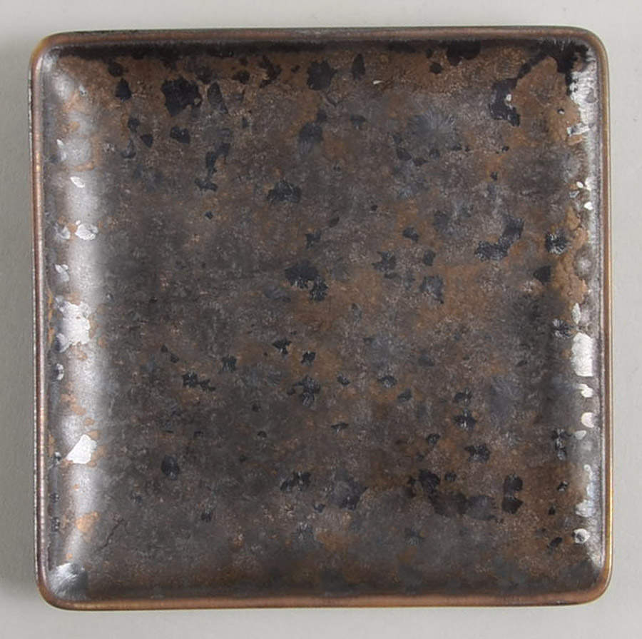 Aguirre Finition (Platinum Trim) Square Bread & Butter Plate by Jaune de Chrome-1