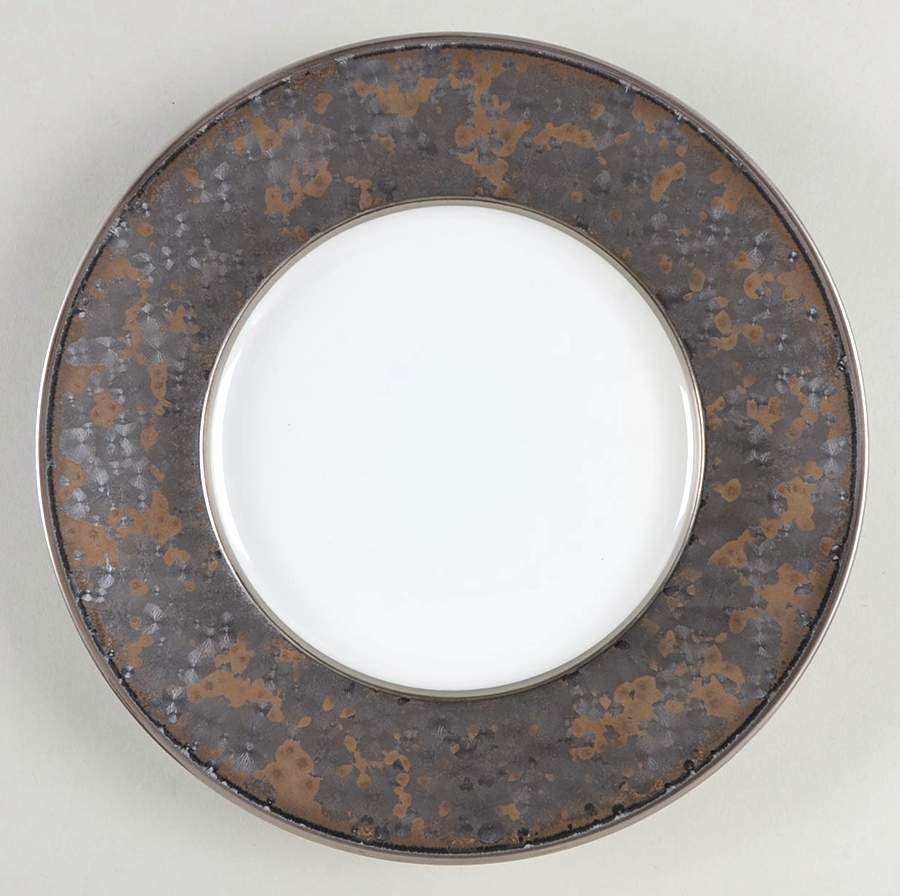 Aguirre Finition (Platinum Trim) Salad/Dessert Plate by Jaune de Chrome-1