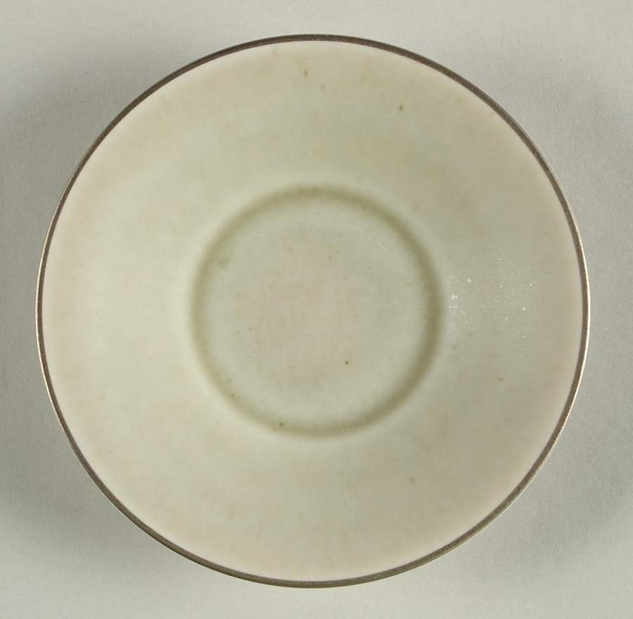 Albatre Celadon Finition (Bronze) Saucer for Espresso Cup by Jaune de Chrome-1