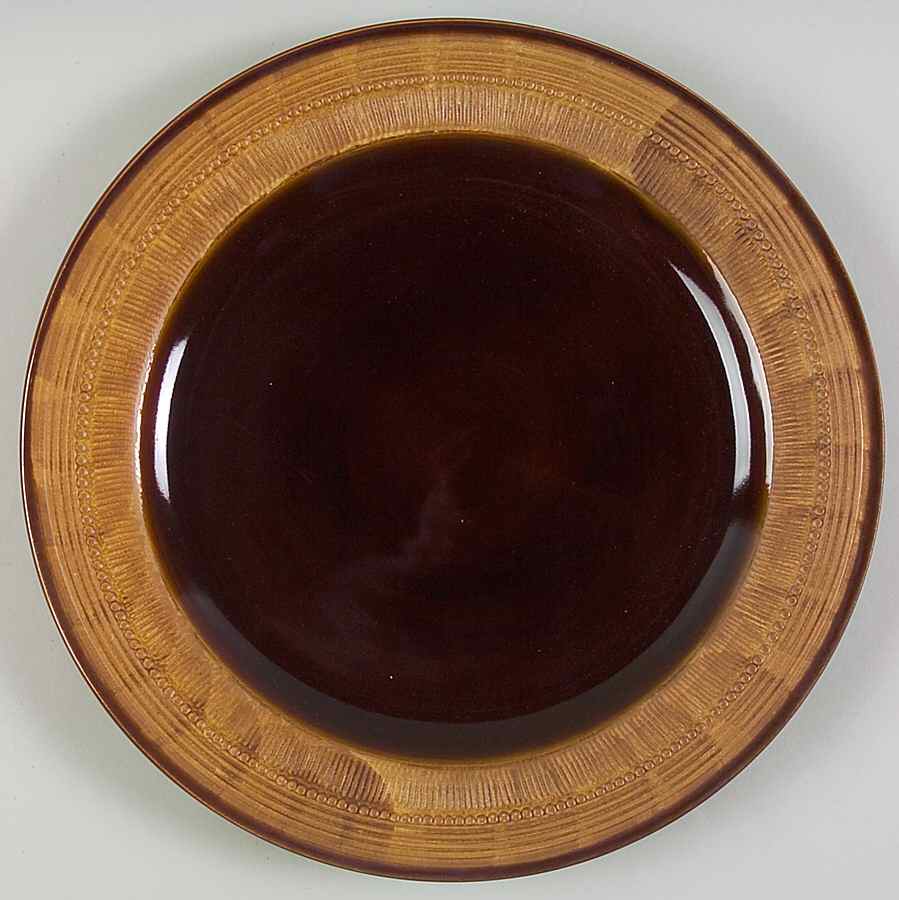 Honey Bark 12" Chop Plate (Round Platter) by Joseph Abboud-1