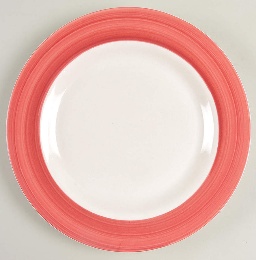 Color Strokes Red Dinner Plate by JCPenney-1
