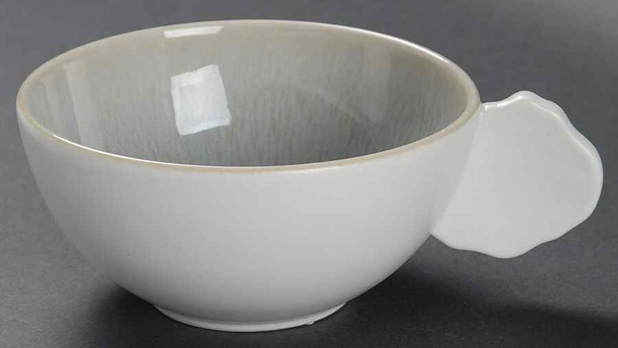 Plume Sky Gray Flat Cup by Jars-France-1
