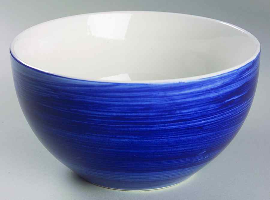 Color Strokes Blue Soup/Cereal Bowl by JCPenney-1