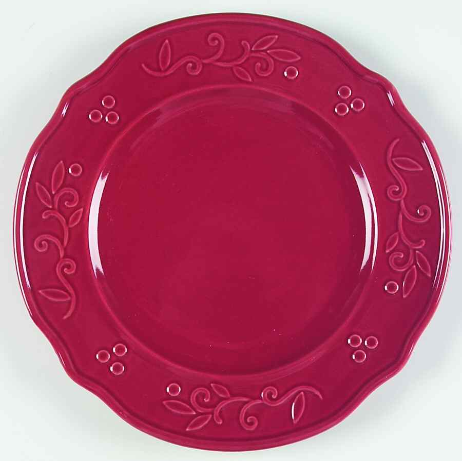 Bella Red Dinner Plate by JCPenney-1