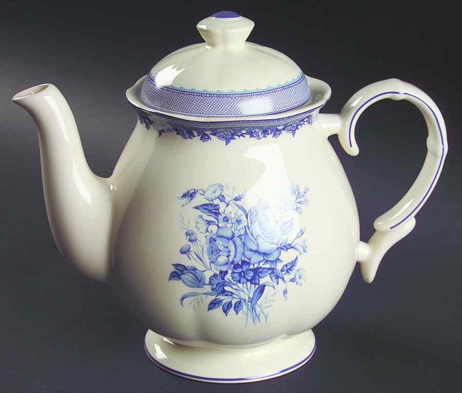 Victorian Rose Tea/Coffee Pot & Lid by Johann Haviland-1