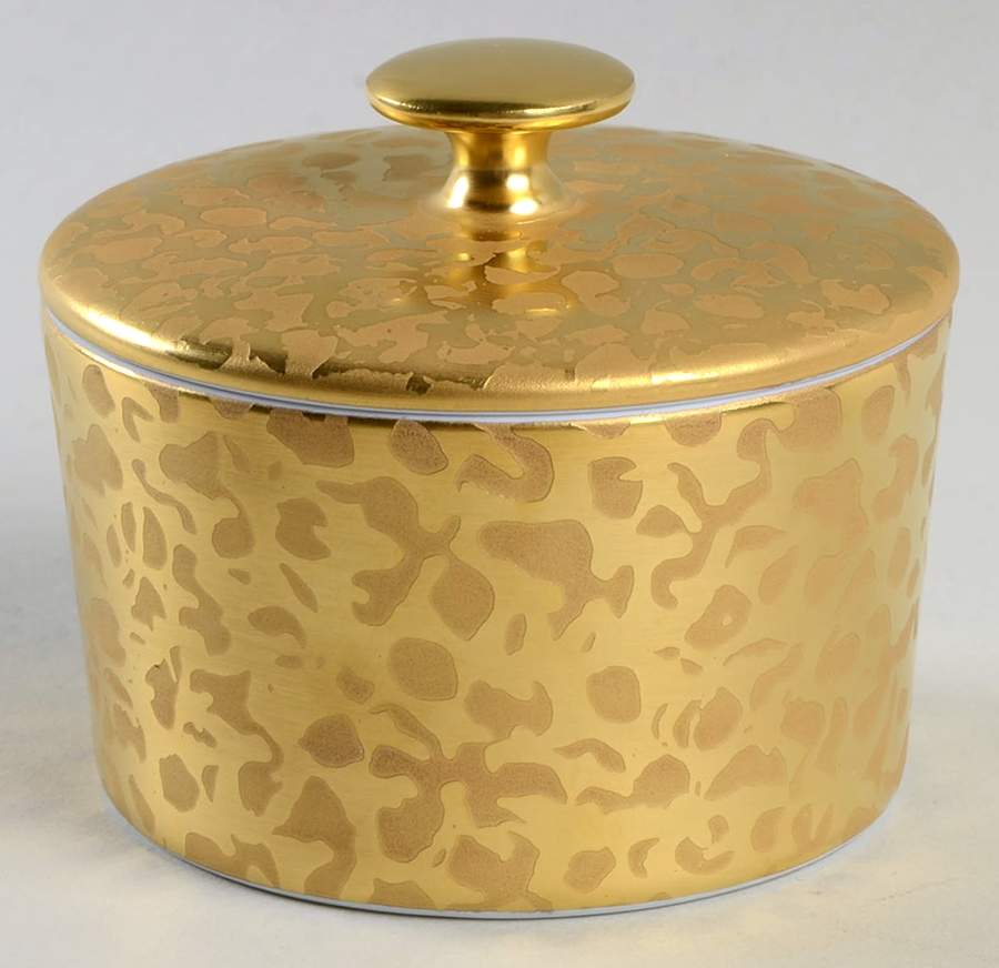 Big Bang Gold Sugar Bowl & Lid by Jaune de Chrome-1