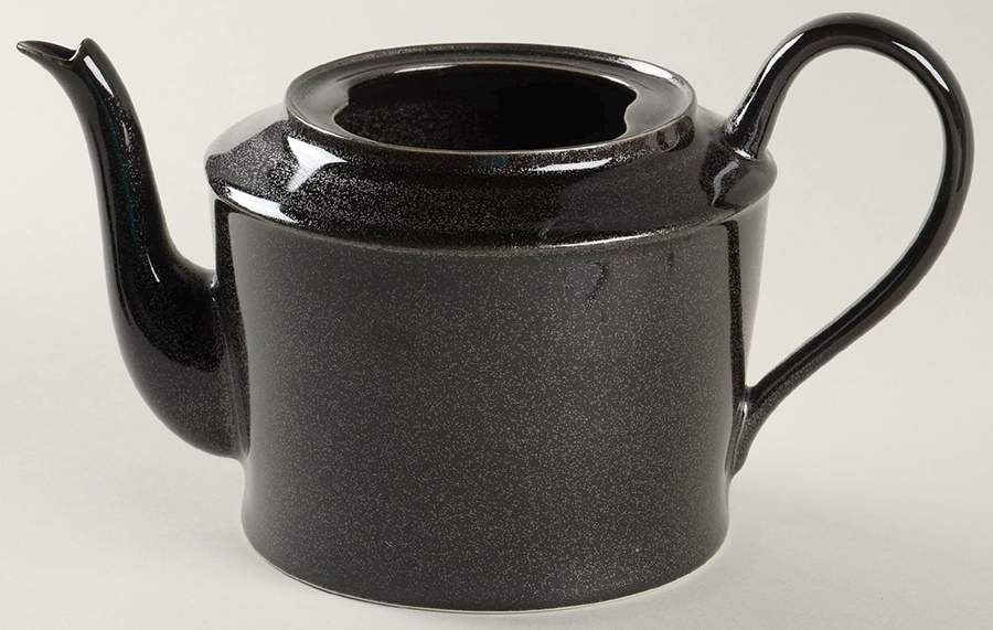 Spangled Black Teapot No Lid by Jaune de Chrome-1