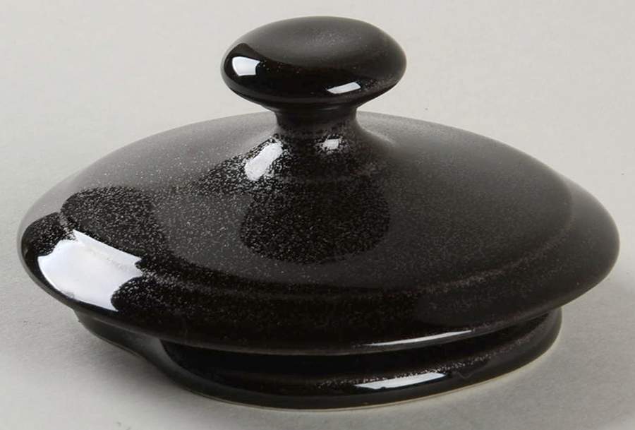 Spangled Black Lid for Teapot by Jaune de Chrome-1