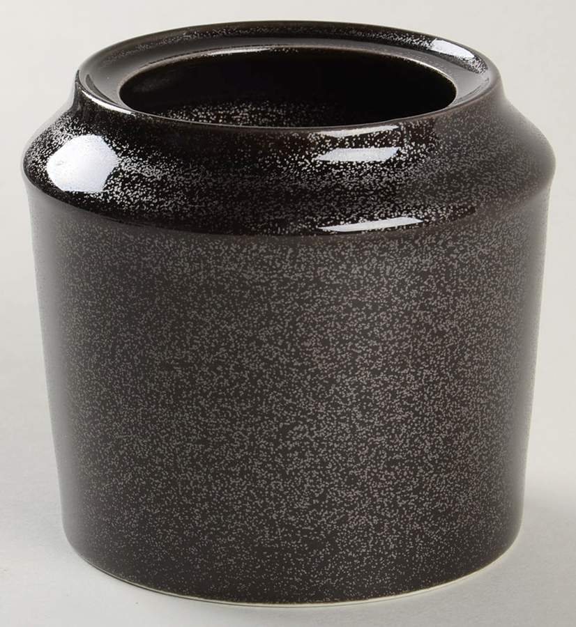 Spangled Black Sugar Bowl No Lid by Jaune de Chrome-1
