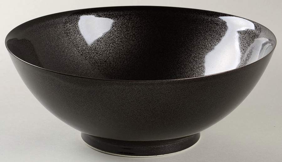 Spangled Black 11" Large Salad Serving Bowl by Jaune de Chrome-1