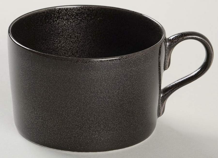 Spangled Black Flat Cup by Jaune de Chrome-1