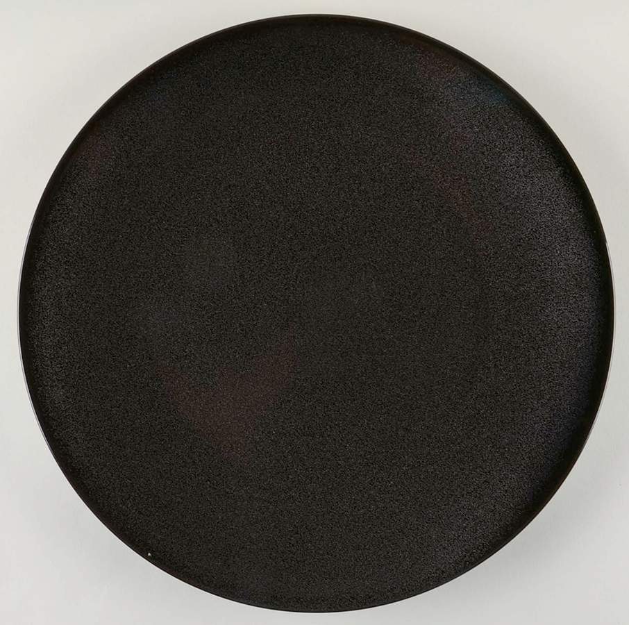 Spangled Black 14" Chop Plate (Round Platter) by Jaune de Chrome-1